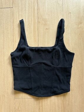 Black Dylan Ryan NYC Crop Top Size Large